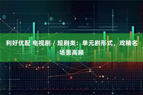 利好优配 电视剧 / 短剧类：单元剧形式，戏精名场面高频